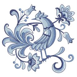 Blue and White Birds 2 10 machine embroidery designs