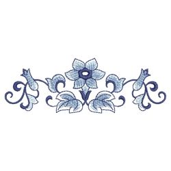 Blue and White Borders 01 machine embroidery designs