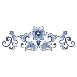 Blue and White Borders 01 machine embroidery designs