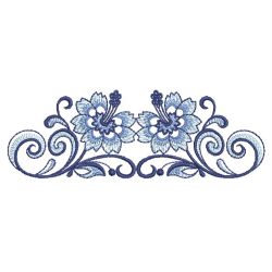 Blue and White Borders 04