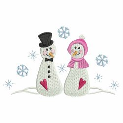 Valentine Snowman 10 machine embroidery designs