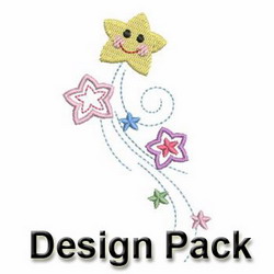 Heirloom Cute Stars machine embroidery designs