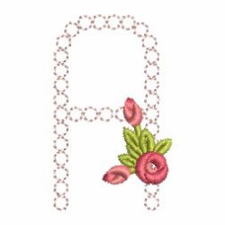 Crystal Rose Alphabets 01 machine embroidery designs