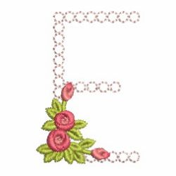 Crystal Rose Alphabets 05 machine embroidery designs