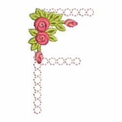 Crystal Rose Alphabets 06 machine embroidery designs