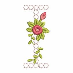 Crystal Rose Alphabets 09 machine embroidery designs