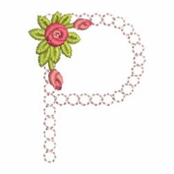 Crystal Rose Alphabets 16 machine embroidery designs