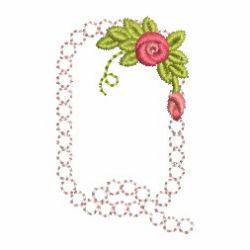 Crystal Rose Alphabets 17 machine embroidery designs