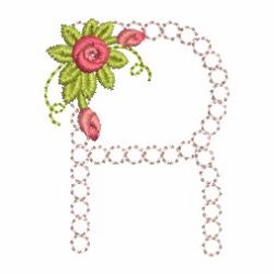 Crystal Rose Alphabets 18 machine embroidery designs