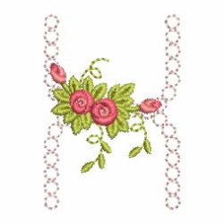 Crystal Rose Alphabets 24 machine embroidery designs