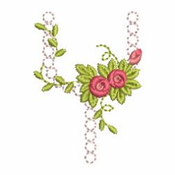 Crystal Rose Alphabets 25 machine embroidery designs