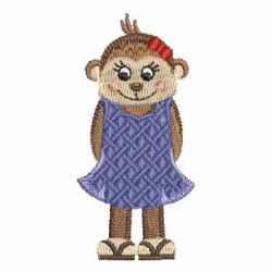 Cute Valentine Monkey 02 machine embroidery designs