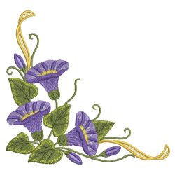 Cute Morning Glory 04 machine embroidery designs