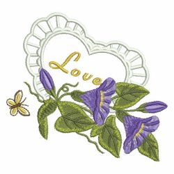 Cute Morning Glory 06 machine embroidery designs