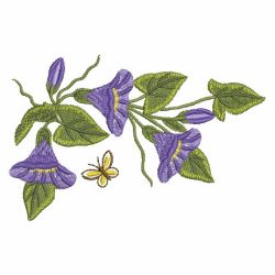 Cute Morning Glory 07 machine embroidery designs