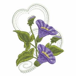 Cute Morning Glory 11 machine embroidery designs