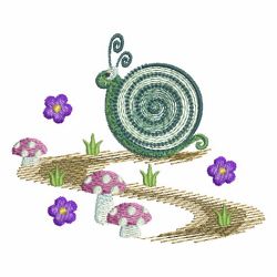 Spring Small Snail 03 machine embroidery designs