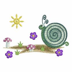 Spring Small Snail 04 machine embroidery designs