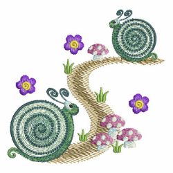 Spring Small Snail 05 machine embroidery designs