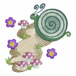 Spring Small Snail 07 machine embroidery designs