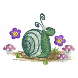 Spring Small Snail 08 machine embroidery designs