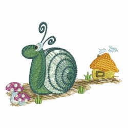 Spring Small Snail 09 machine embroidery designs