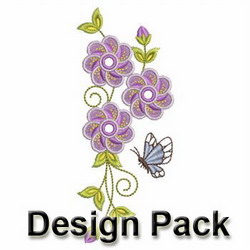 Heirloom Purple Flower 2 machine embroidery designs