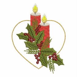 Christmas Candles 02 machine embroidery designs