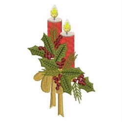 Christmas Candles 03 machine embroidery designs