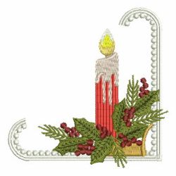 Christmas Candles 04 machine embroidery designs