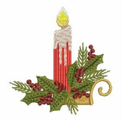 Christmas Candles 05 machine embroidery designs