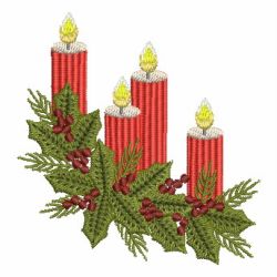 Christmas Candles 06 machine embroidery designs