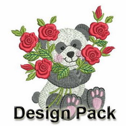 Cute Panda Bears machine embroidery designs