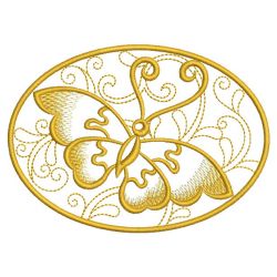 Vintage Butterfly Adornment 09 machine embroidery designs