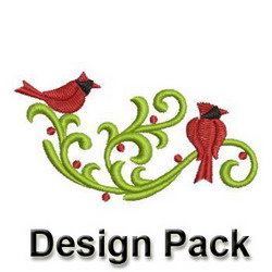 Heirloom Cardinal Adornment machine embroidery designs