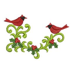 Heirloom Cardinal Adornment 03 machine embroidery designs