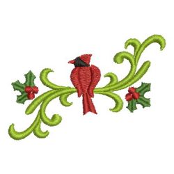 Heirloom Cardinal Adornment 07 machine embroidery designs