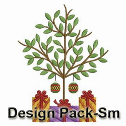 Cute Christmas Trees machine embroidery designs