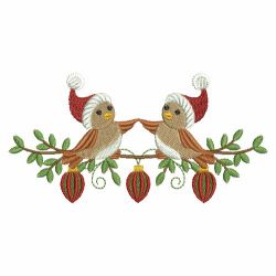 Christmas Birds 02 machine embroidery designs