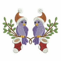 Christmas Birds 04 machine embroidery designs