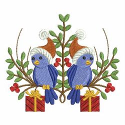 Christmas Birds 05 machine embroidery designs