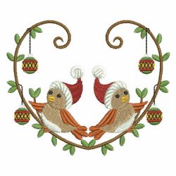 Christmas Birds 07 machine embroidery designs