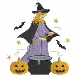 Halloween Witch 06 machine embroidery designs