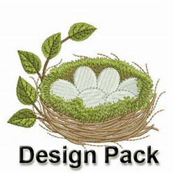 Bird Nest machine embroidery designs