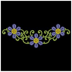 Heirloom Blue Flower Deco 03 machine embroidery designs