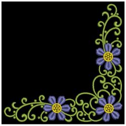 Heirloom Blue Flower Deco 08 machine embroidery designs