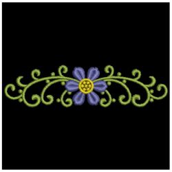 Heirloom Blue Flower Deco 12 machine embroidery designs