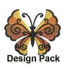 Black Edge Butterfly machine embroidery designs