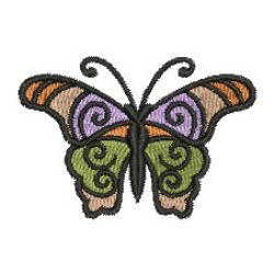 Black Edge Butterfly 08 machine embroidery designs