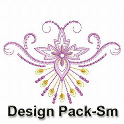 Heirloom Abstract Flower machine embroidery designs